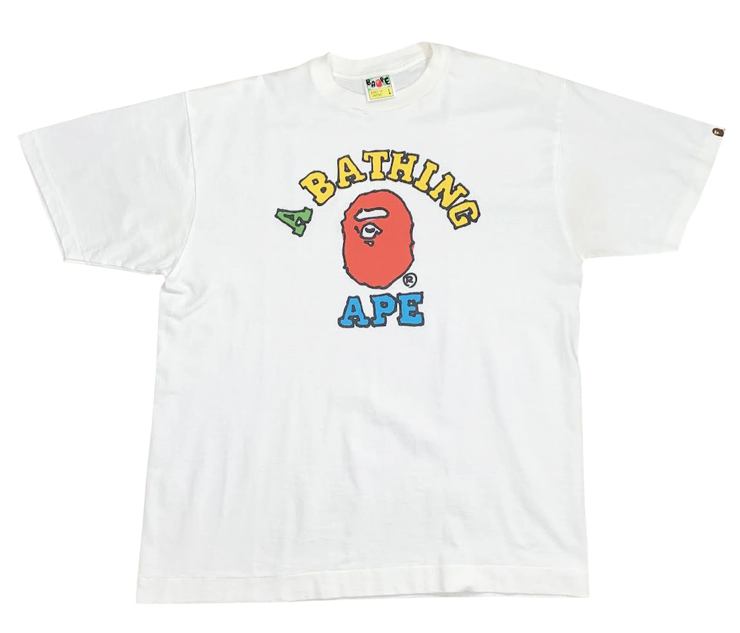 A Bathing Ape Colorful Graphic T Shirt (Size L) — RootsBK